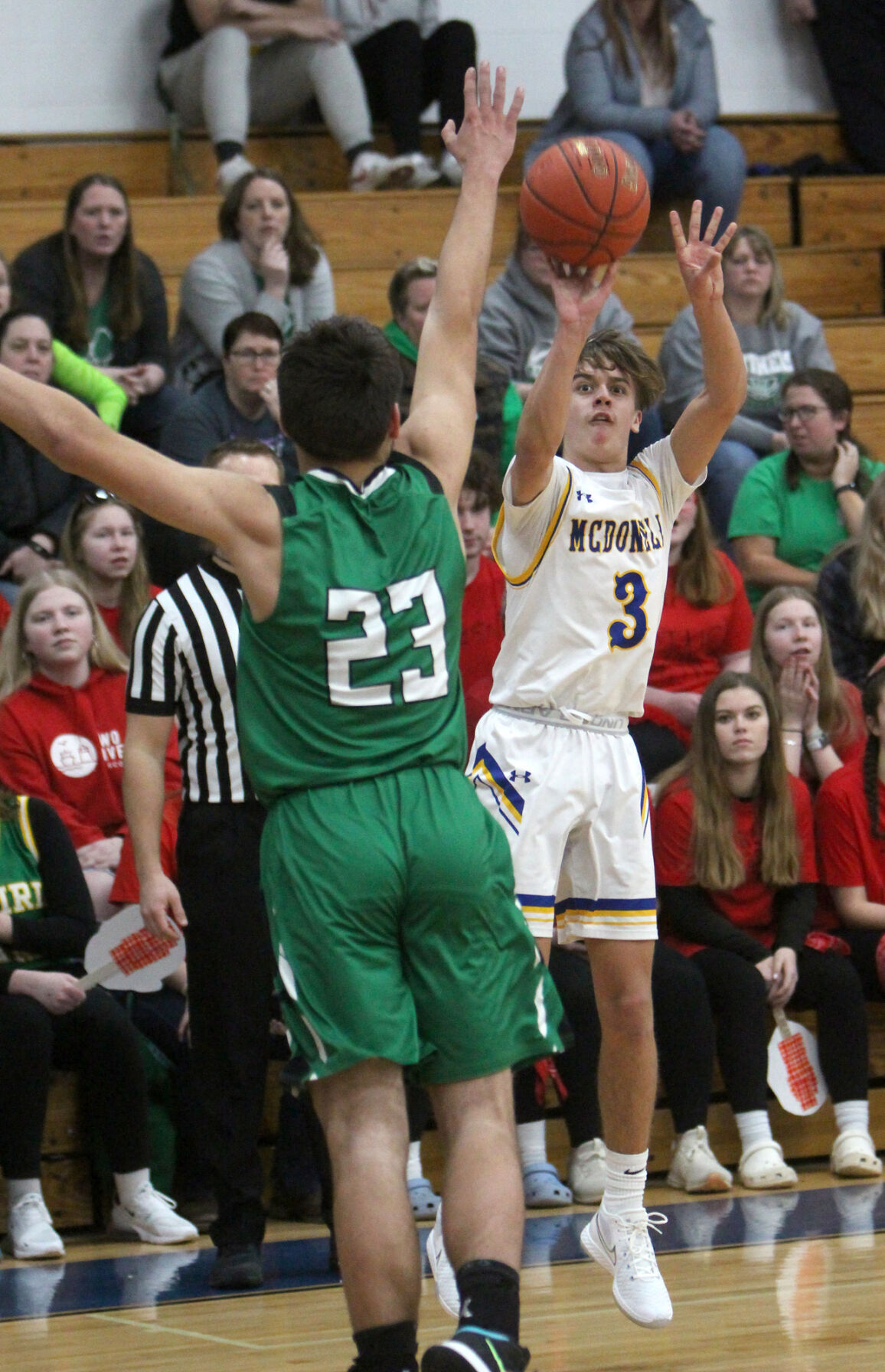 Prairie Farm at McDonell boys basketball 3-1-22